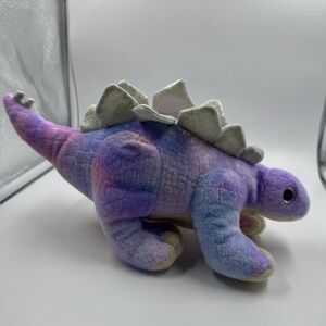 The Bear Factory Stegosaurus Dinosaur 13” Plush Tristan 2001 Tie Dye NO SOUND